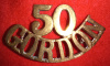 MM158 - 50th Gordon Highlanders Shoulder Title